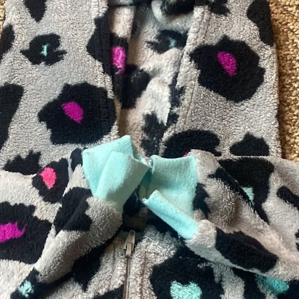 Total Girl Leopard Print Pijamas Junior Size XL 16